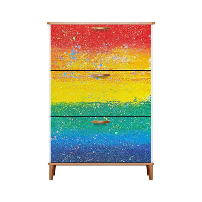 Gavin Scott Wood & Leather Shoe Cabinet