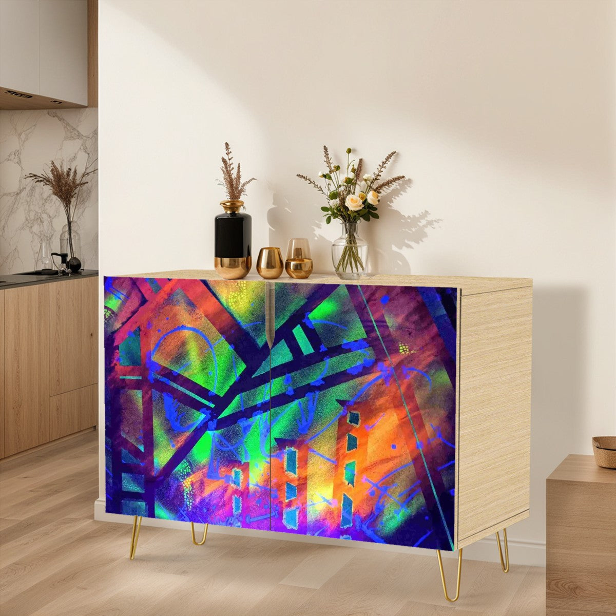 Gavin Scott Wooden Sideboard Cabinet