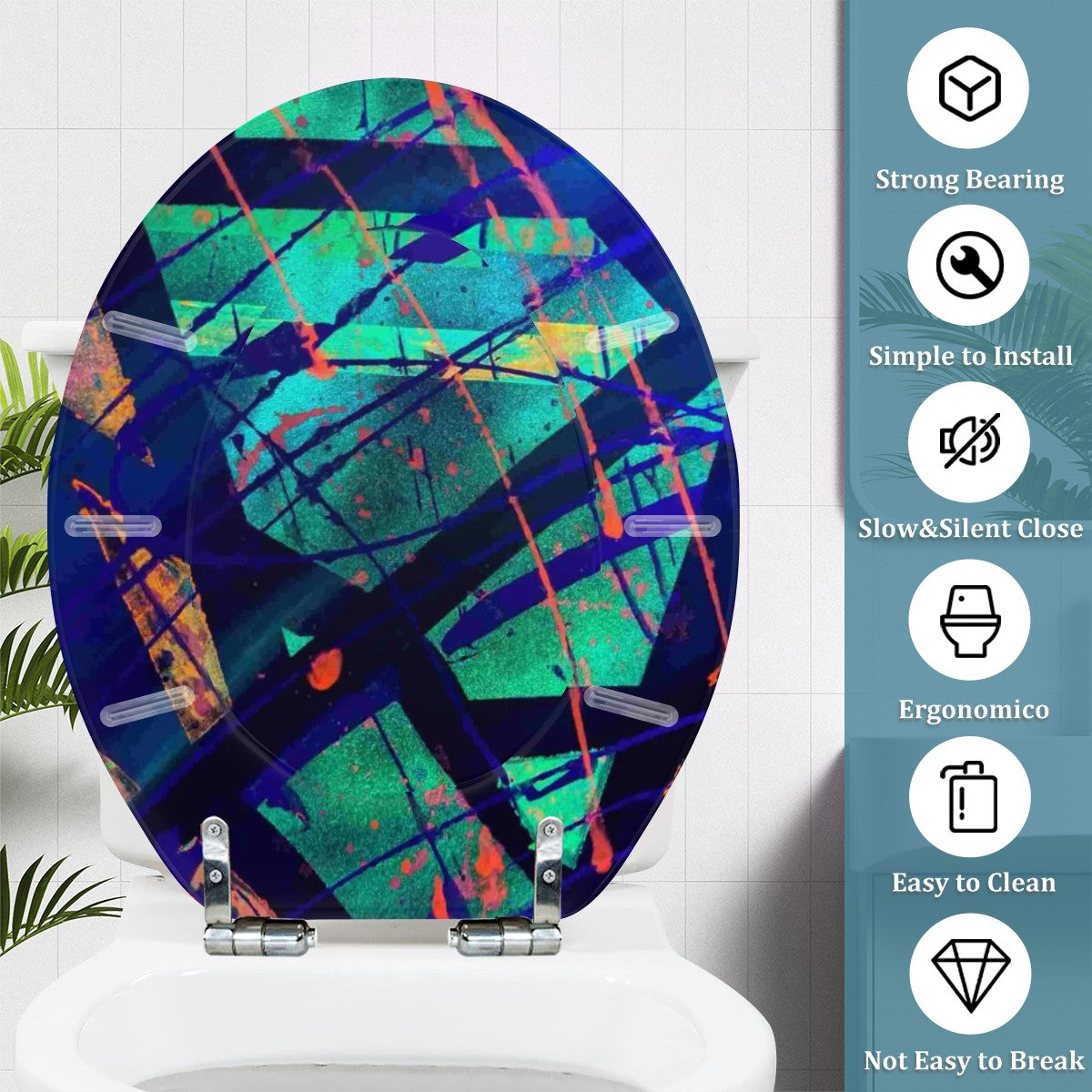 Gavin Scott Universal Toilet Seat w/Matching Soft-close Lid