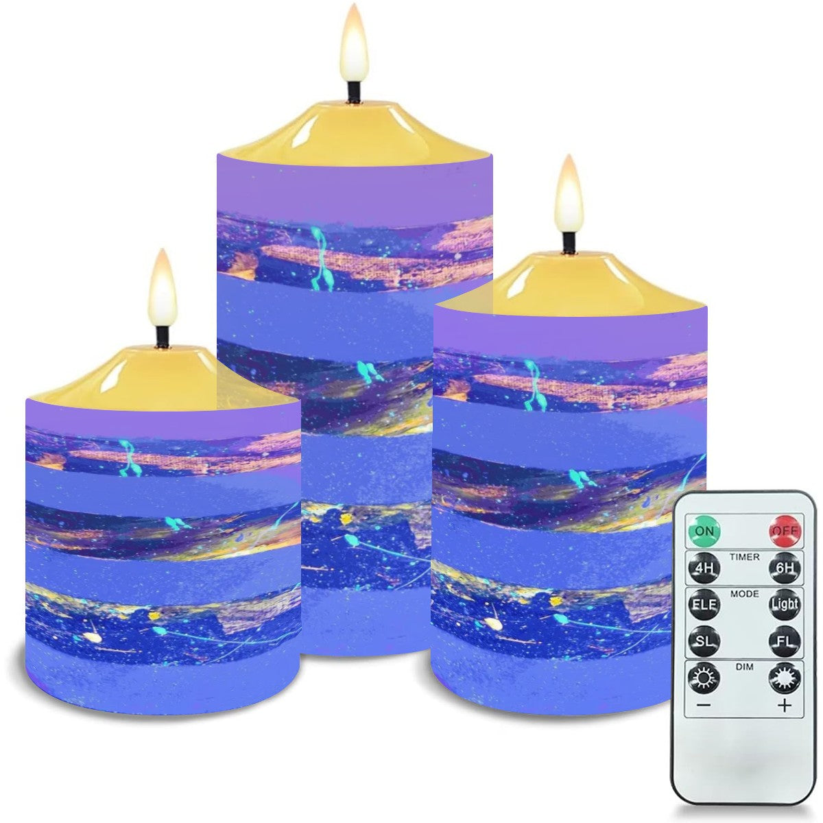 Gavin Scott Flameless Candles w/Remote (Set of 3)
