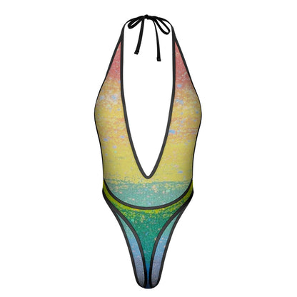 Gavin Scott PRIDE Deep Plunge Jumpsuit (Femme S-3XL)