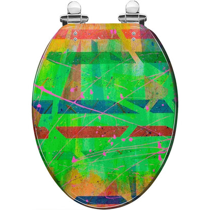 Gavin Scott Elongated Toilet Seat w/Matching Soft-close Lid (V-Shape)