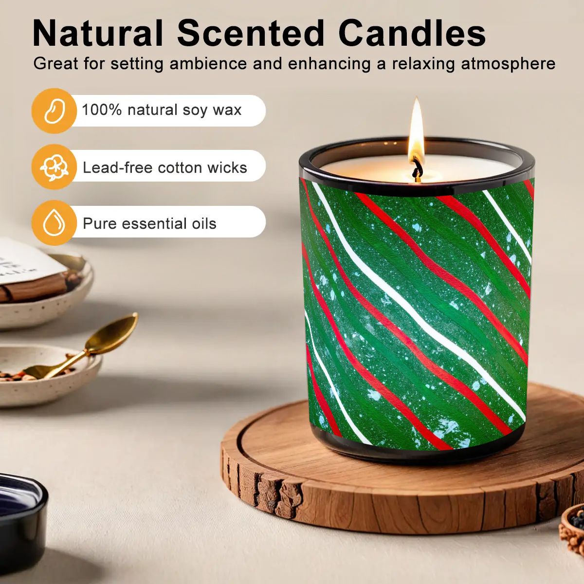 Gavin Scott Scented Black Jar Candle (6oz)