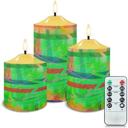 Gavin Scott Flameless Candles w/Remote (Set of 3)