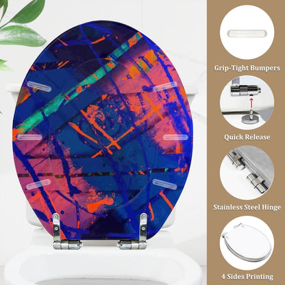 Gavin Scott Round Toilet Seat w/Matching Soft-close Lid (O-Shape)