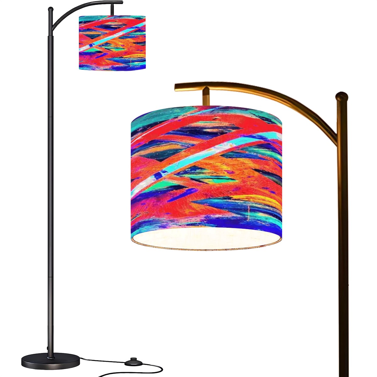 Gavin Scott Arc Floor Lamp w/Remote