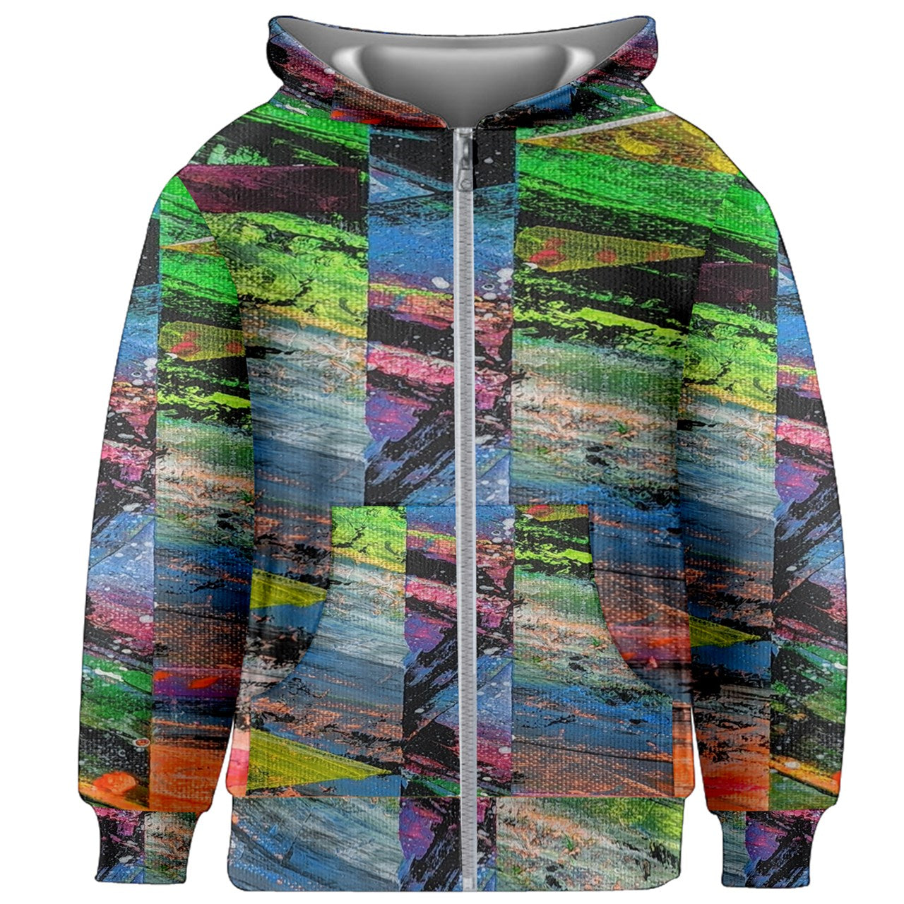 Kids' Zipper Hoodie Without Drawstring