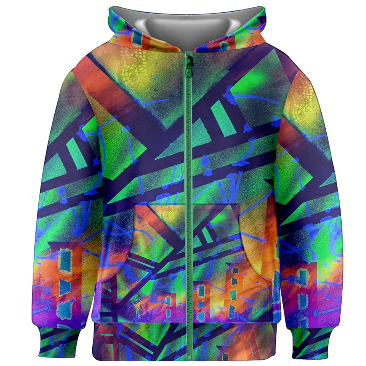 Kids' Zipper Hoodie Without Drawstring