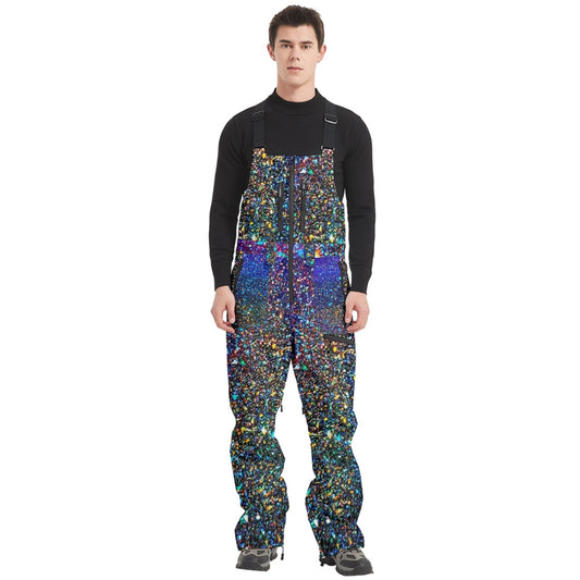 Men's Front Zip Ski And Snowboard Bib Pants