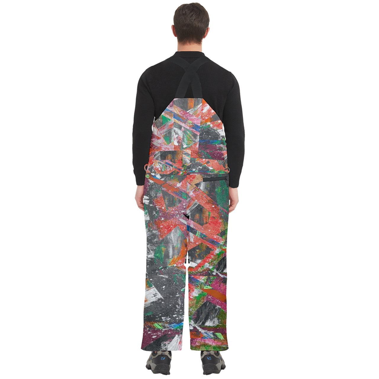 Men's Front Zip Ski And Snowboard Bib Pants