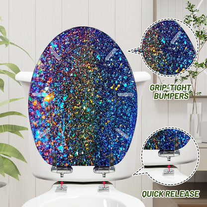 Gavin Scott Elongated Toilet Seat w/Matching Soft-close Lid (V-Shape)