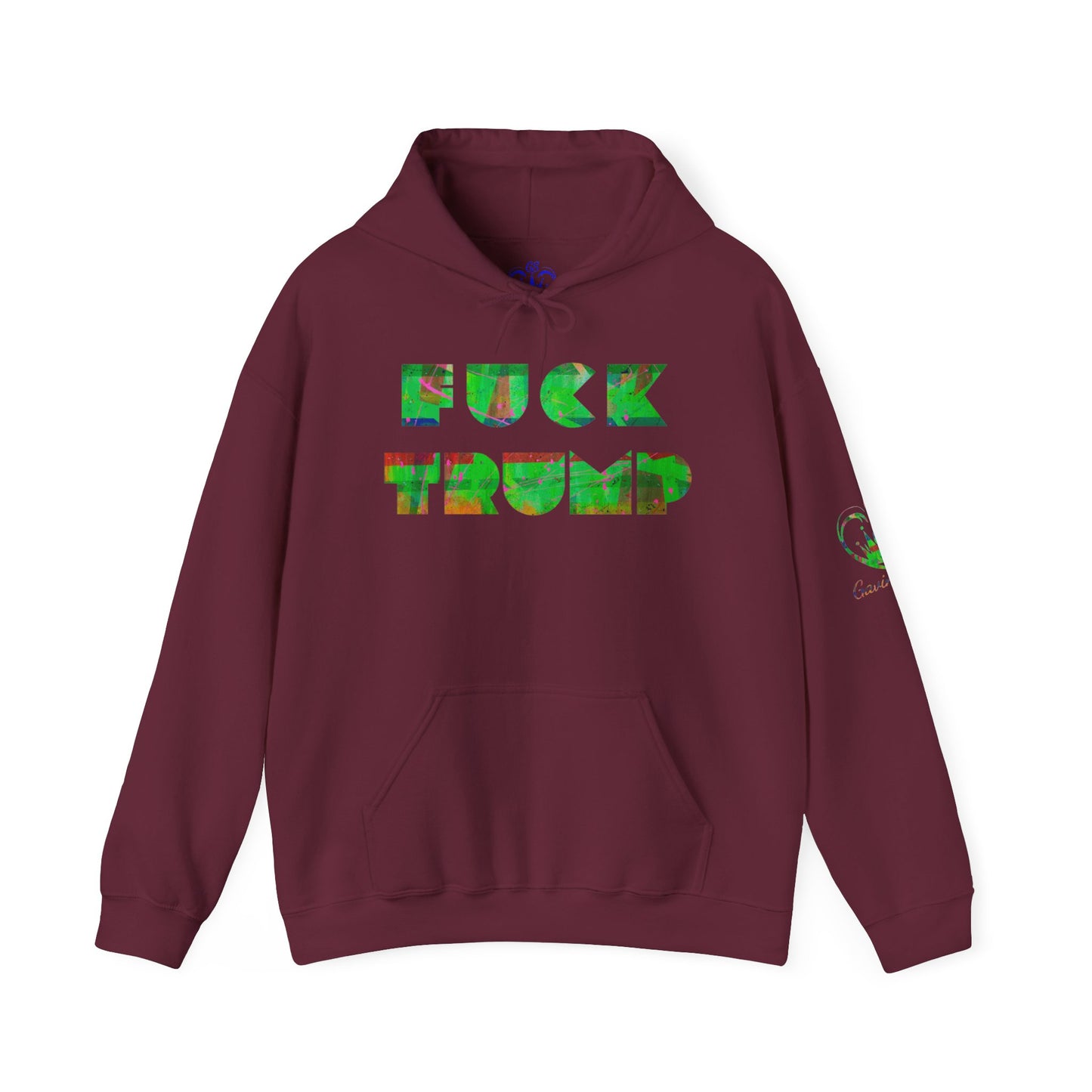 Gavin Scott Genderless FUCK TRUMP Heavy Blend™ Hooded Sweatshirt F*CK TRUMP