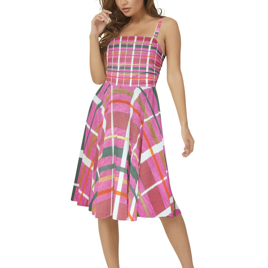 Gavin Scott Sleeveless Flare Hem Midi Dress (Femme XS-3XL)