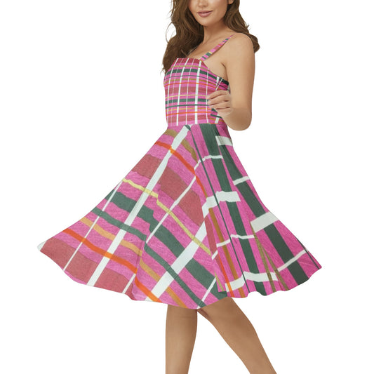 Gavin Scott Sleeveless Flare Hem Midi Dress (Femme XS-3XL)