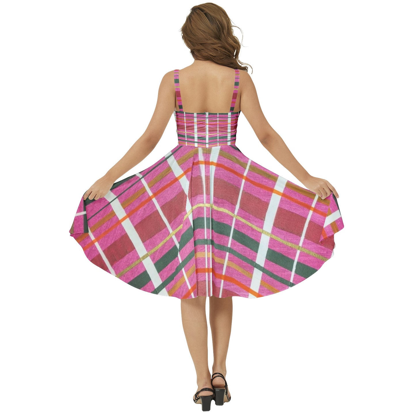 Gavin Scott Sleeveless Flare Hem Midi Dress (Femme XS-3XL)