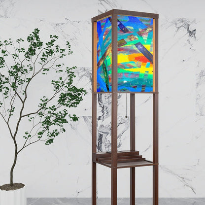 Gavin Scott Floor Lamp with Shelves (2 Colors)