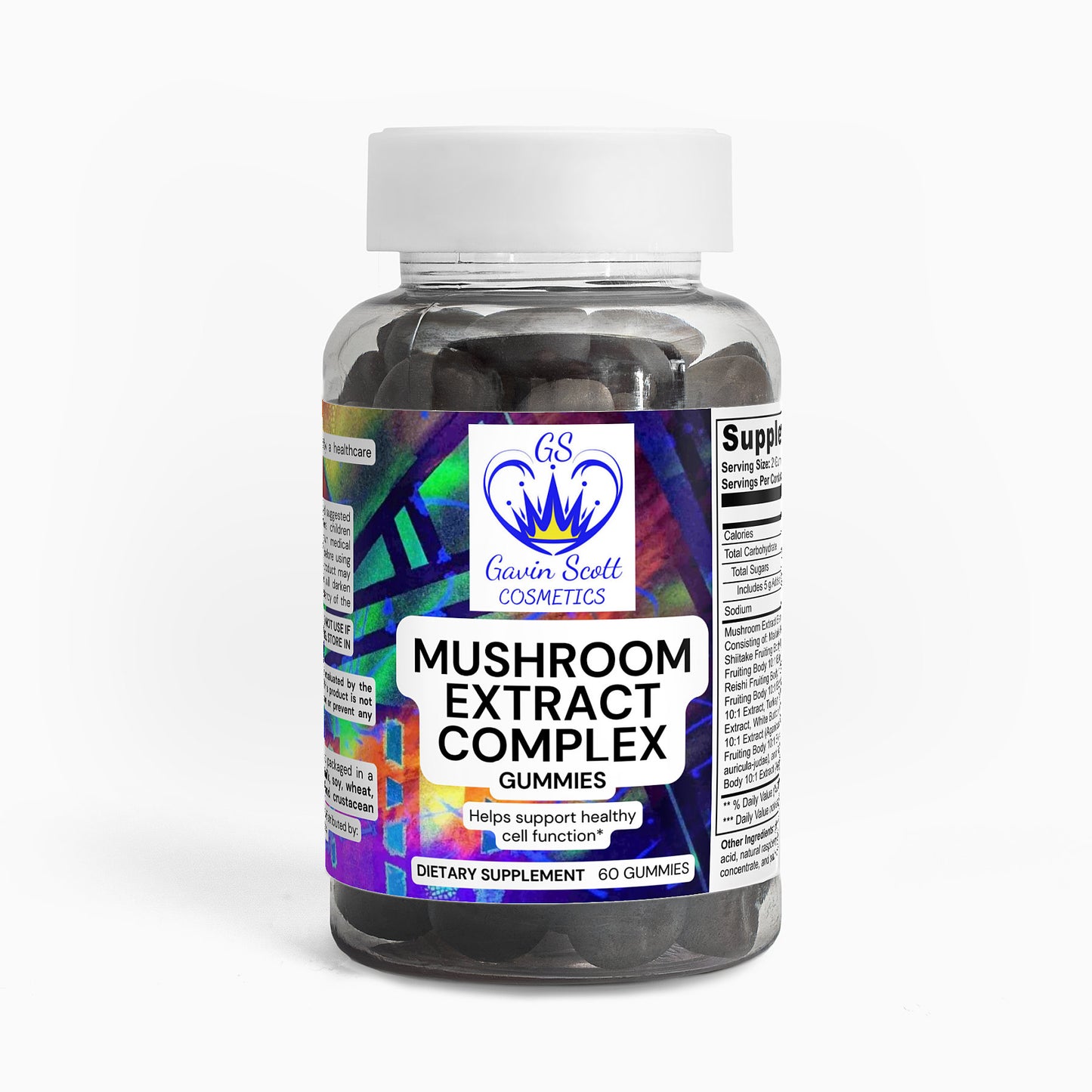 Gavin Scott Cosmetics Mushroom Extract Complex Gummies