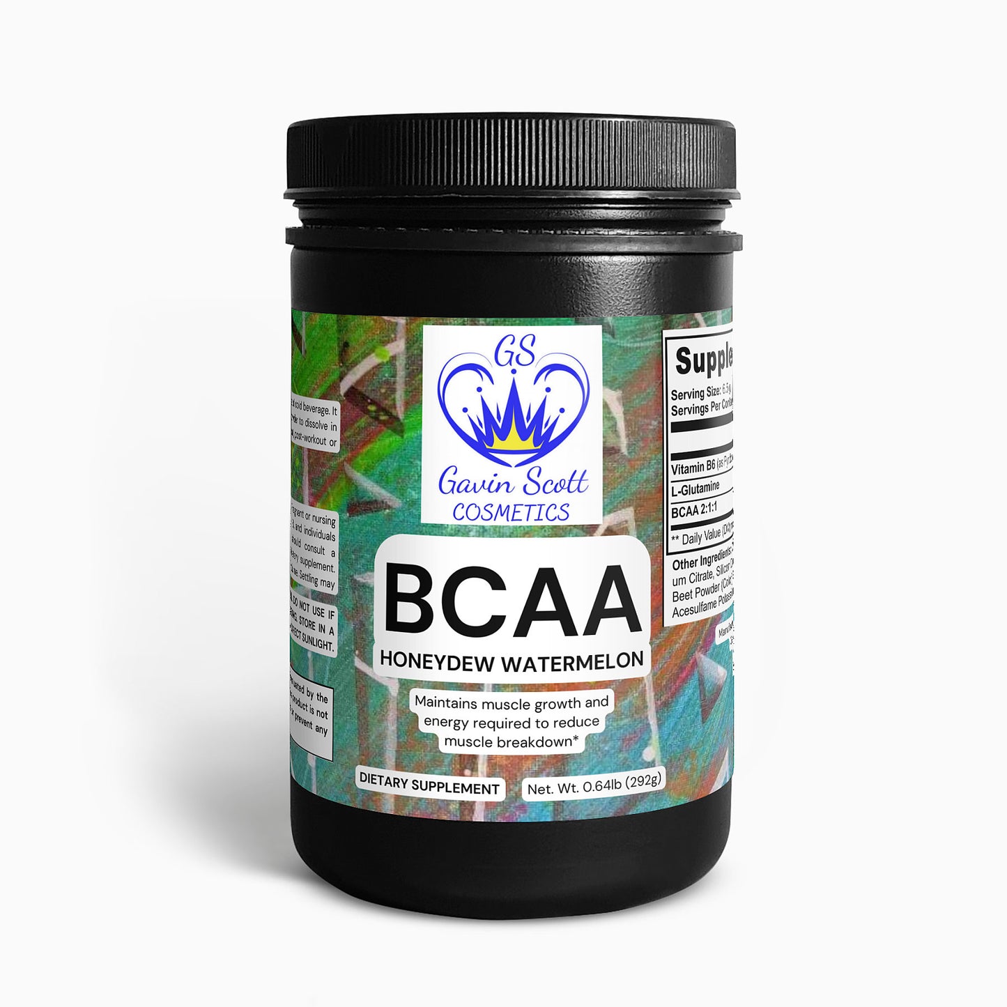 Gavin Scott Cosmetics BCAA Post Workout Powder (Honeydew/Watermelon)