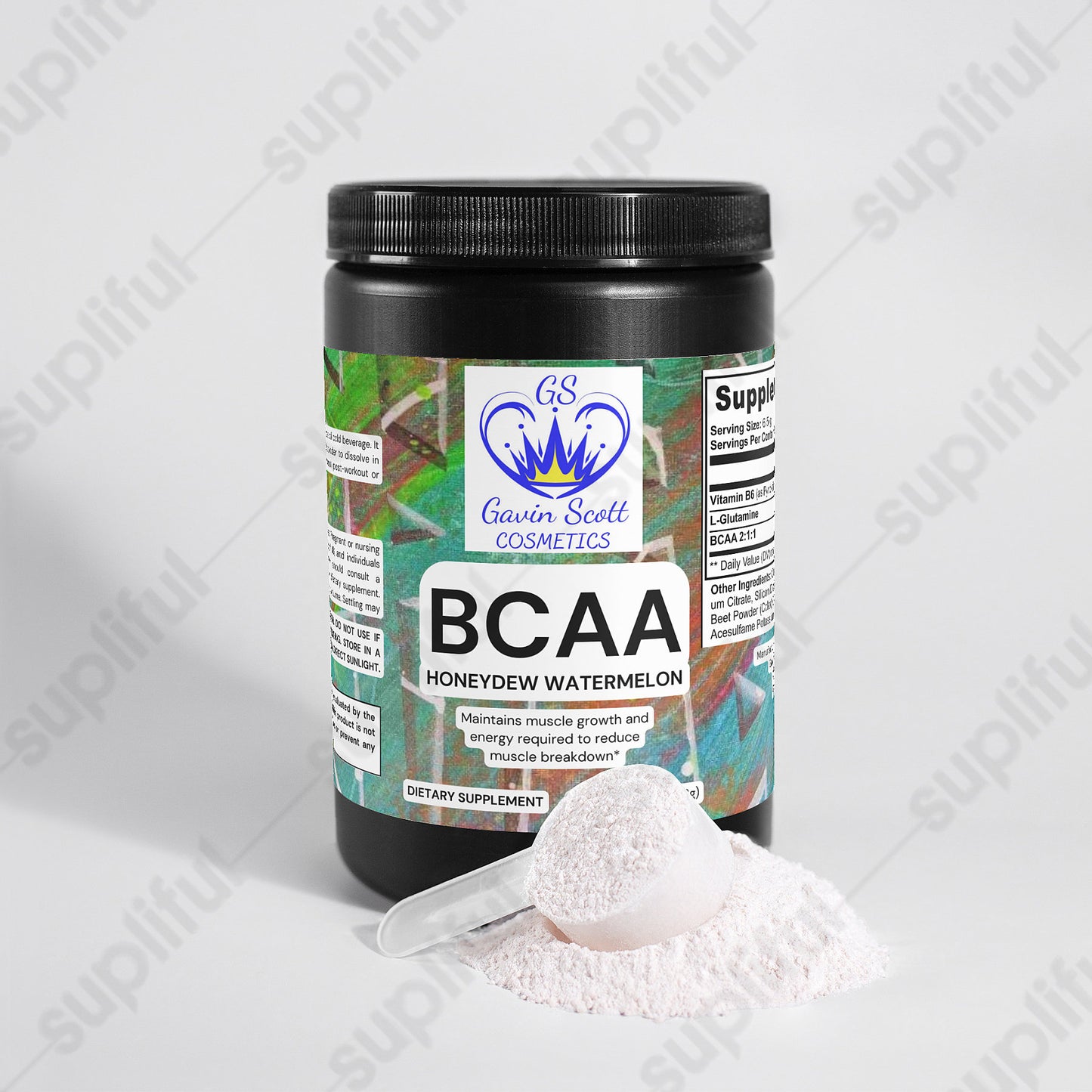 Gavin Scott Cosmetics BCAA Post Workout Powder (Honeydew/Watermelon)