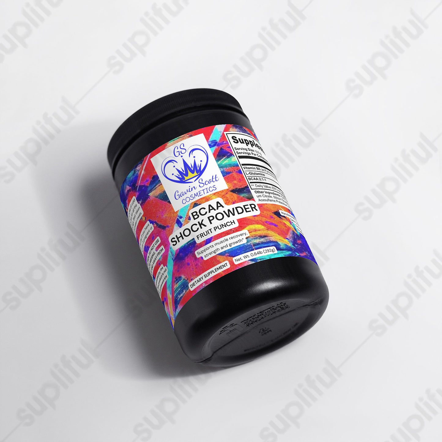 Gavin Scott Cosmetics BCAA Shock Powder (Fruit Punch)