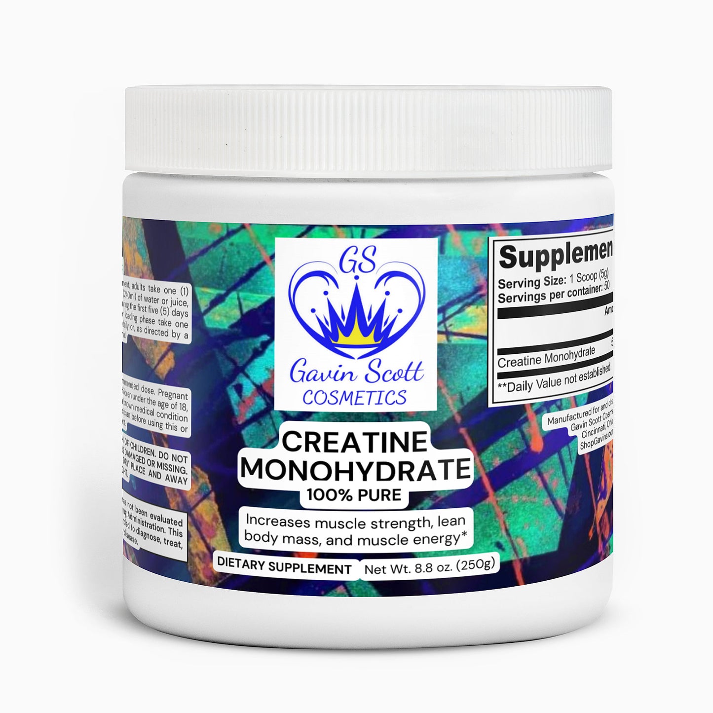 Gavin Scott Cosmetics Creatine Monohydrate