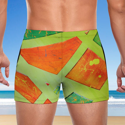 Gavin Scott Square Cut Swimming Trunks (Masc S-3XL)