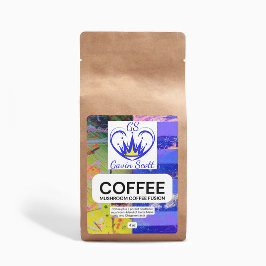 Gavin Scott Mushroom Coffee Fusion Coffee - Lion’s Mane & Chaga 4oz