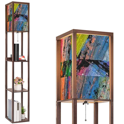 Gavin Scott Floor Lamp with Shelves (2 Colors)