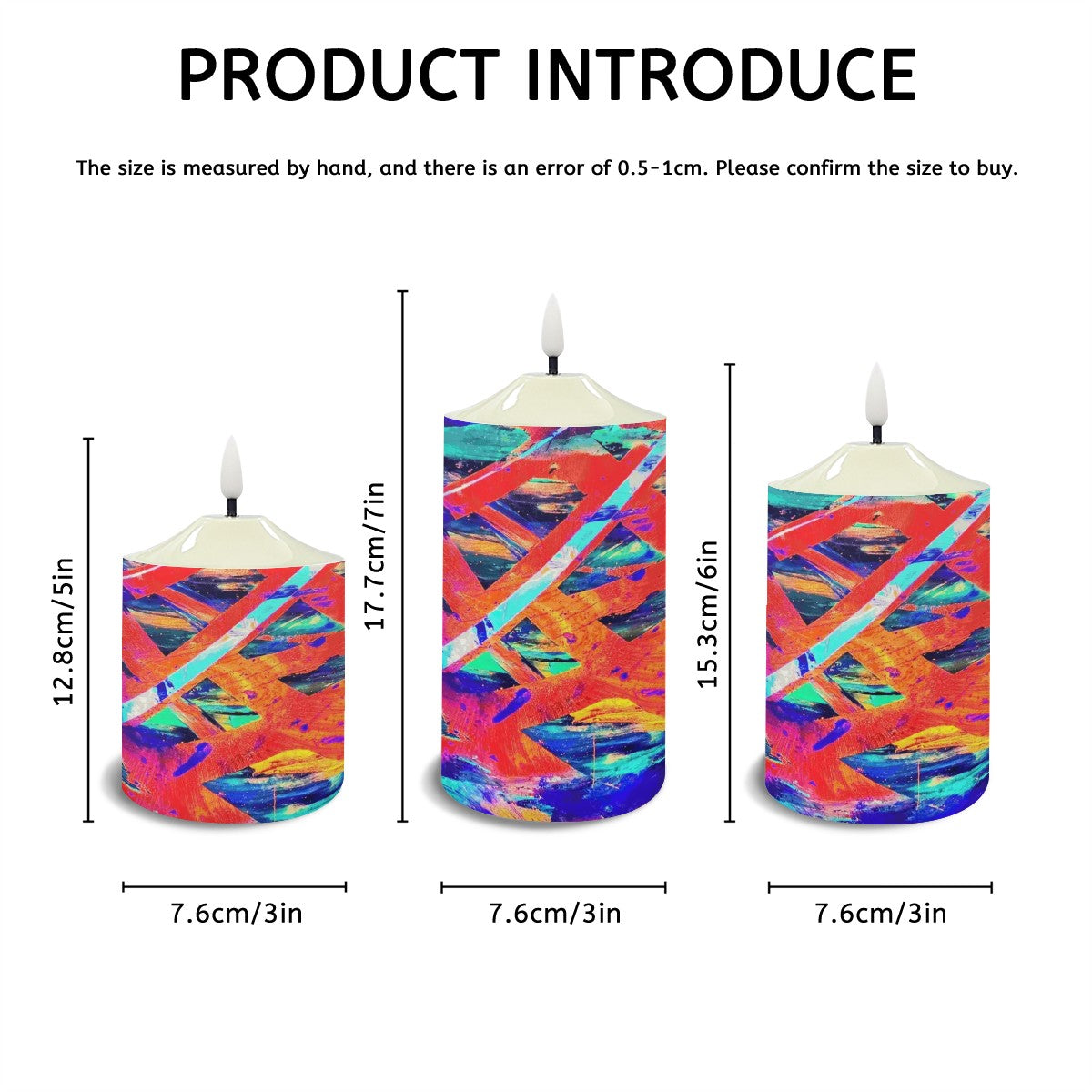 Gavin Scott Flameless Candles w/Remote (Set of 3)