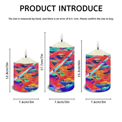 Gavin Scott Flameless Candles w/Remote (Set of 3)