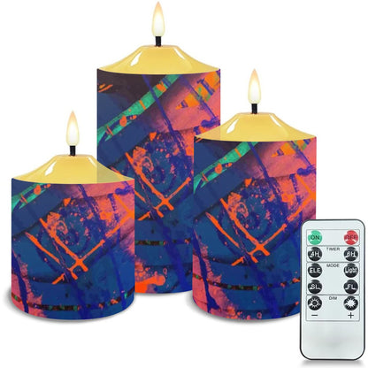 Gavin Scott Flameless Candles w/Remote (Set of 3)