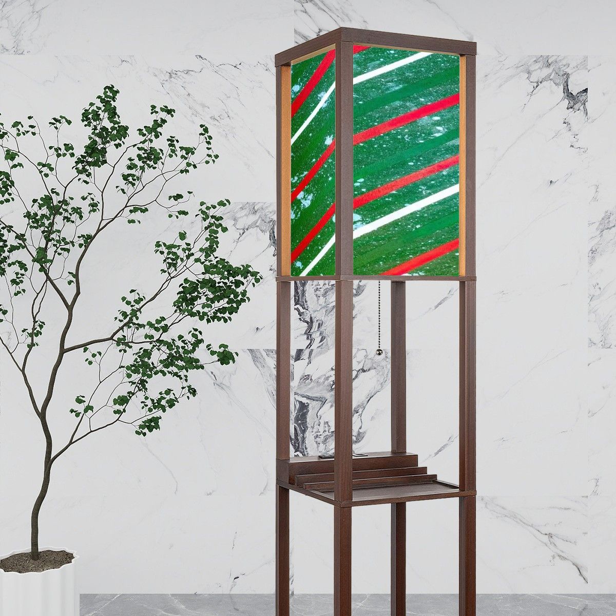 Gavin Scott Floor Lamp with Shelves (2 Colors)