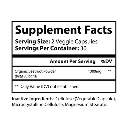 Gavin Scott Cosmetics Beetroot Supplement (60 Capsules)