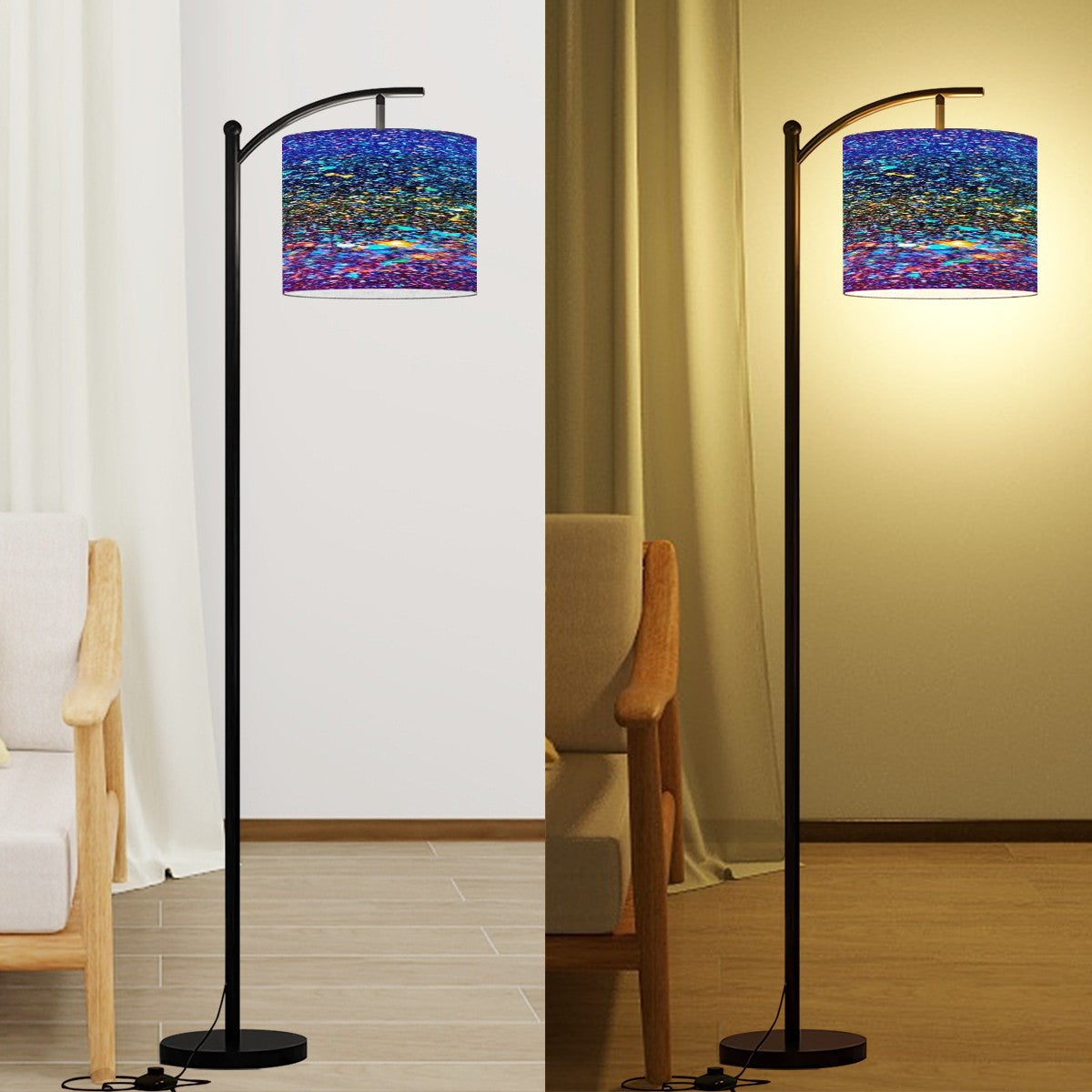 Gavin Scott Arc Floor Lamp w/Remote