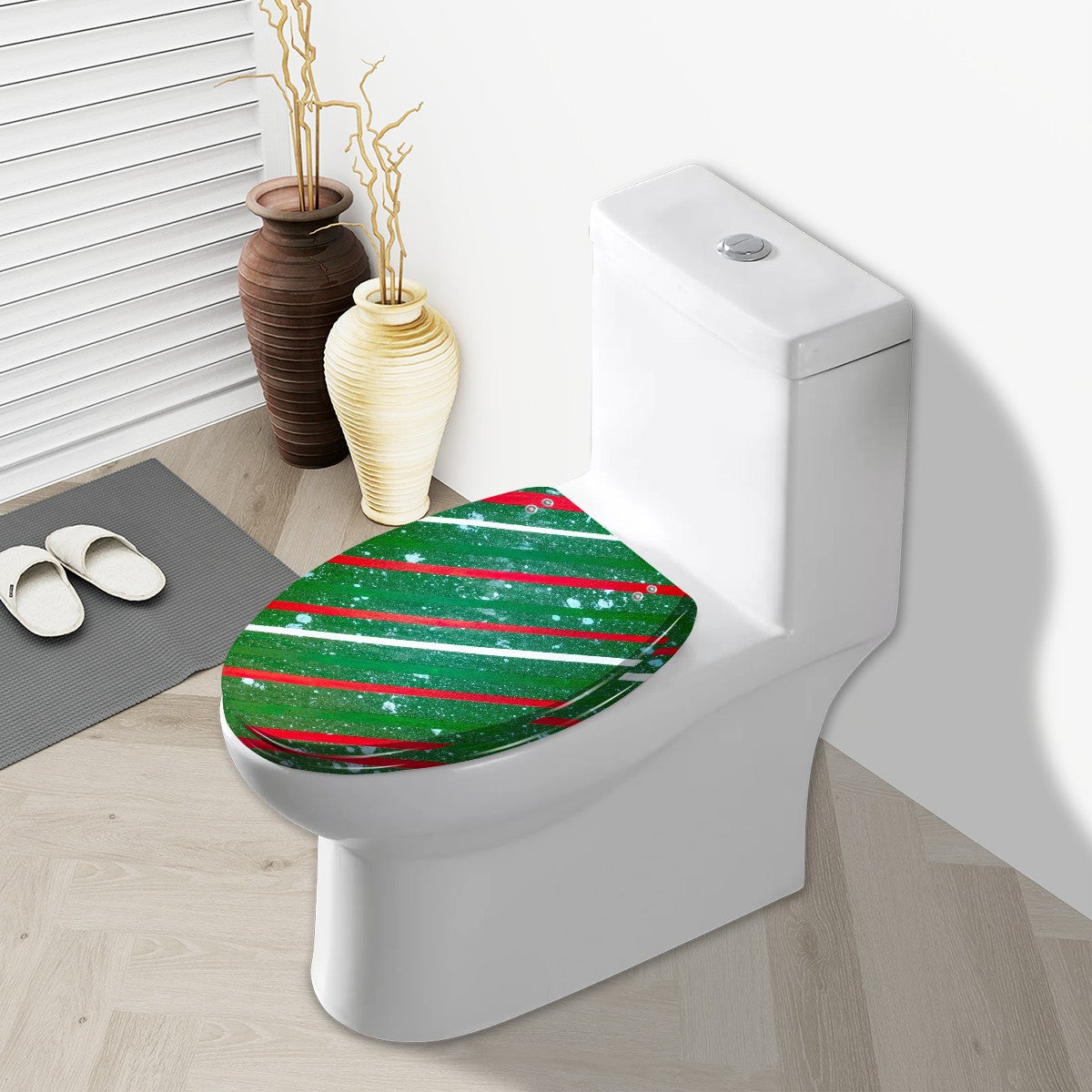 Gavin Scott Elongated Toilet Seat w/Matching Soft-close Lid (V-Shape)