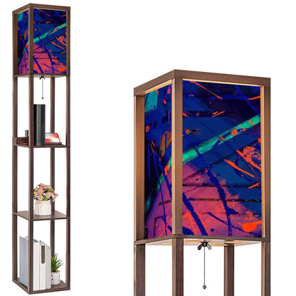 Gavin Scott Floor Lamp with Shelves (2 Colors)