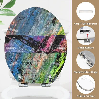 Gavin Scott Round Toilet Seat w/Matching Soft-close Lid (O-Shape)