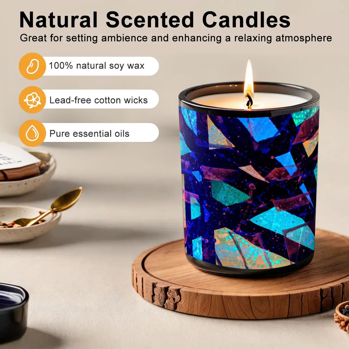 Gavin Scott Scented Black Jar Candle (6oz)