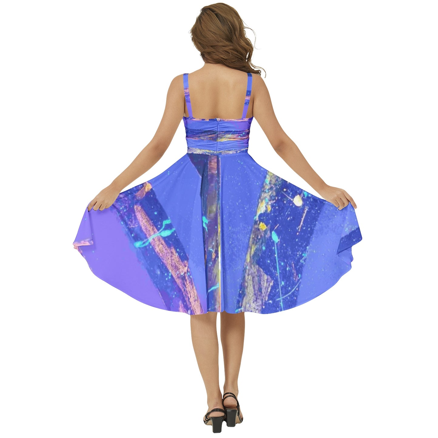 Gavin Scott Sleeveless Flare Hem Midi Dress (Femme XS-3XL)