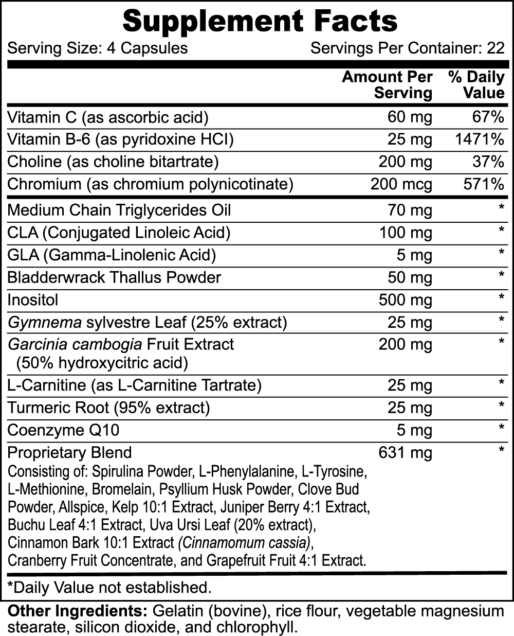 Gavin Scott Cosmetics Super Fat Burner with MCT