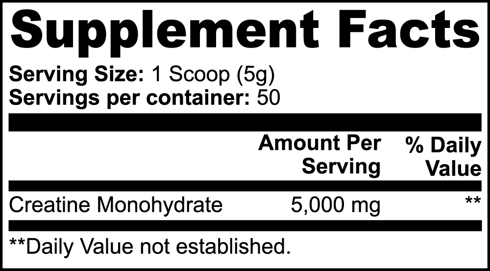 Gavin Scott Cosmetics Creatine Monohydrate