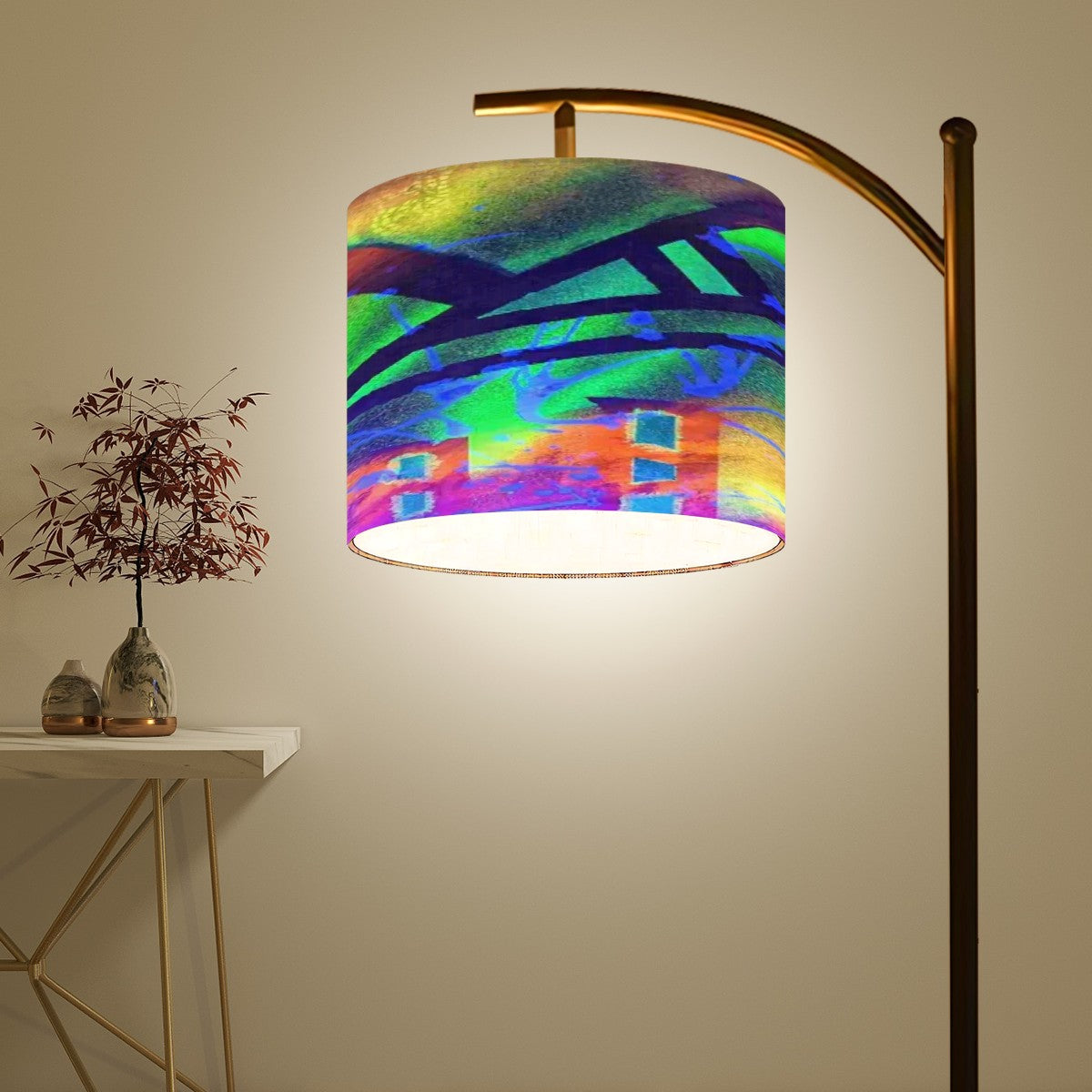 Gavin Scott Arc Floor Lamp w/Remote