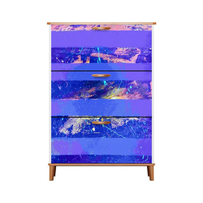 Gavin Scott Wood & Leather Shoe Cabinet