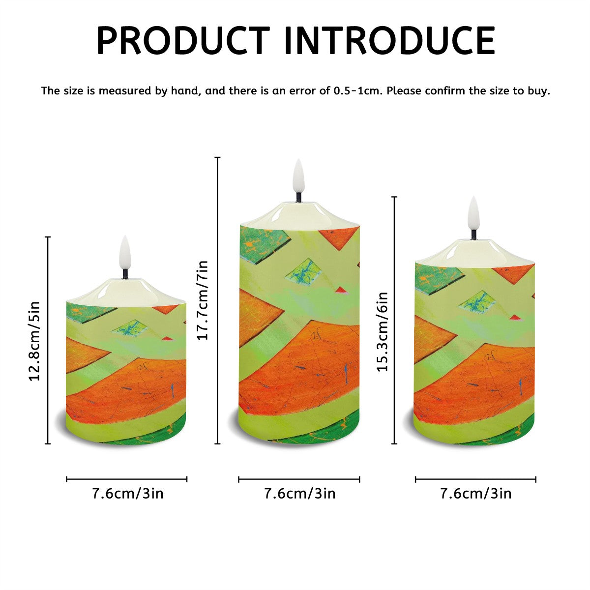 Gavin Scott Flameless Candles w/Remote (Set of 3)