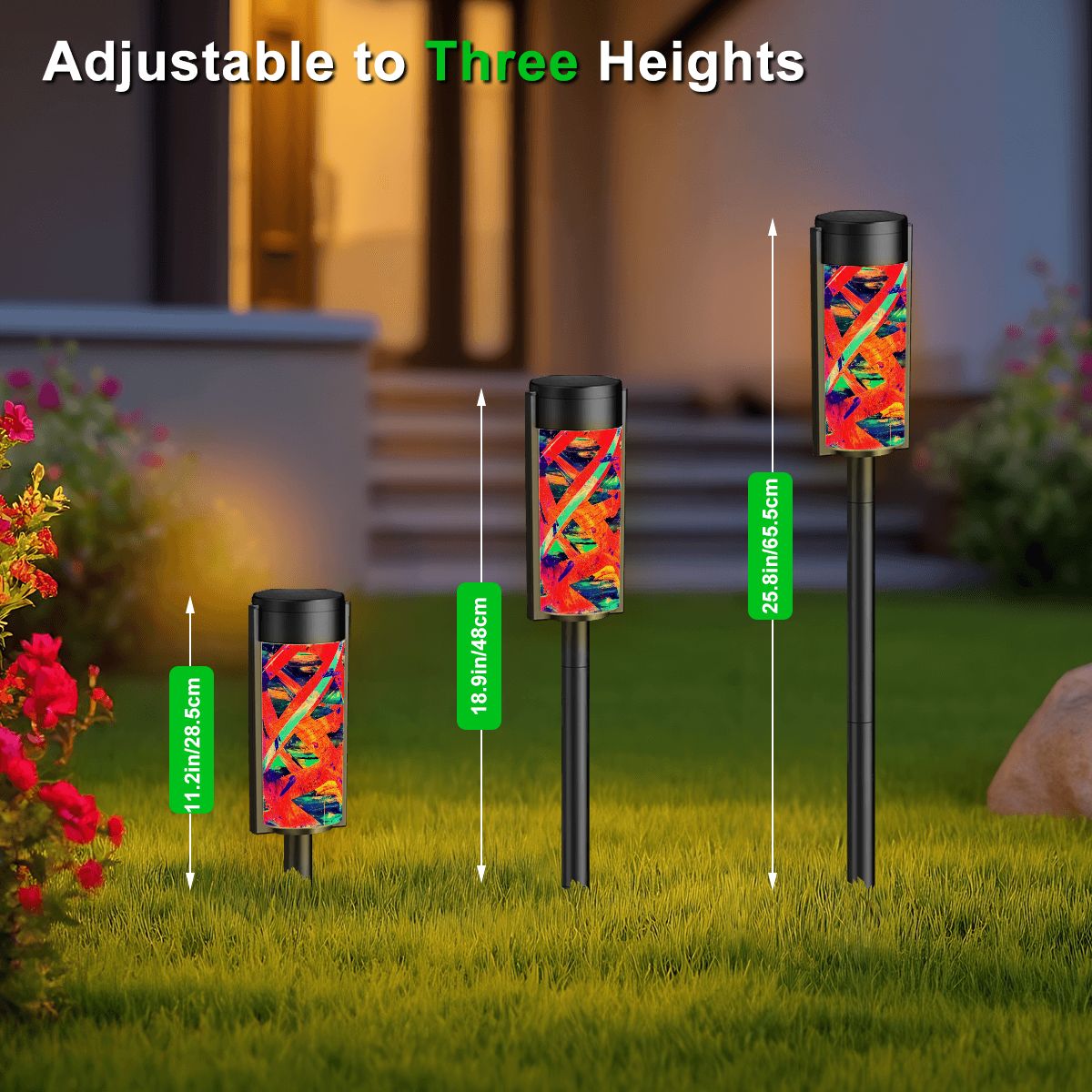 Gavin Scott Adjustable Outdoor Solar Lights (set of 4)