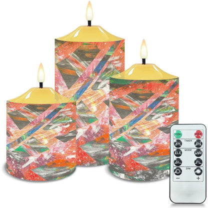 Gavin Scott Flameless Candles w/Remote (Set of 3)