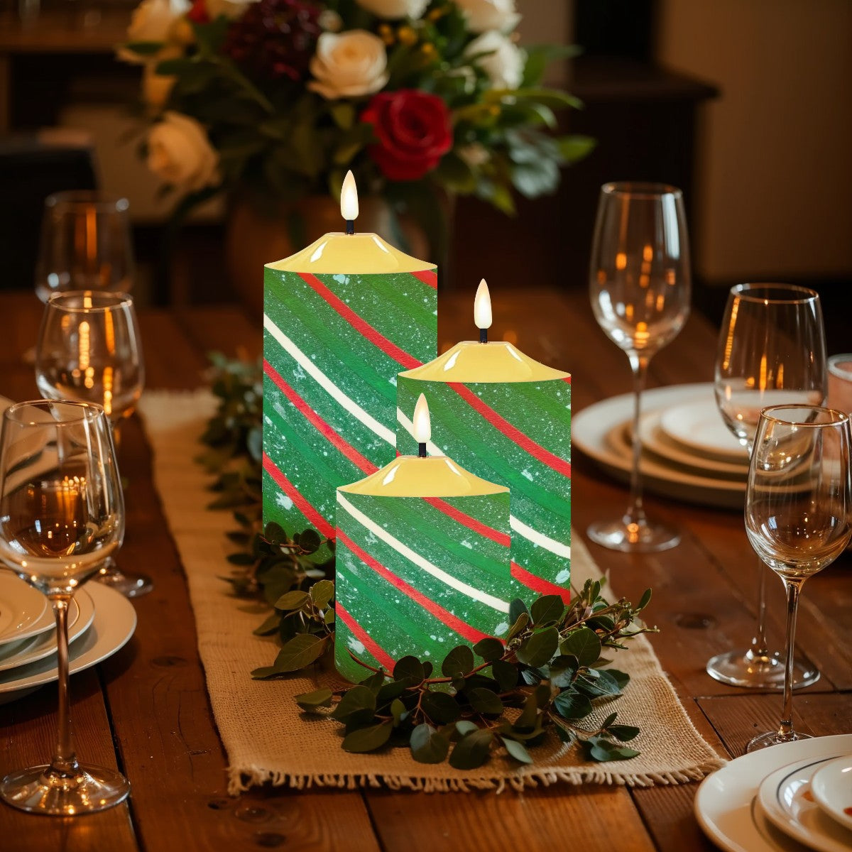 Gavin Scott Flameless Candles w/Remote (Set of 3)