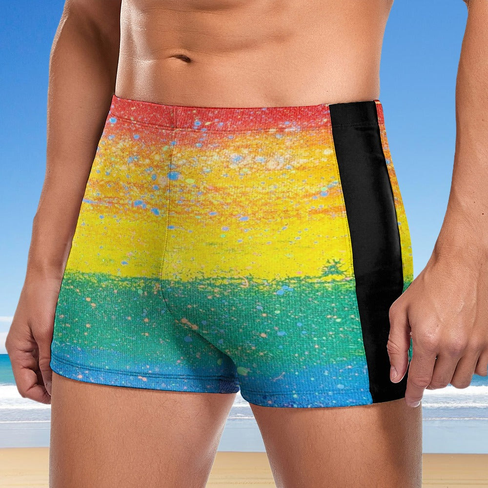 Gavin Scott Square Cut Swimming Trunks (Masc S-3XL)