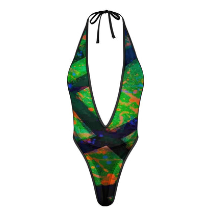 Gavin Scott Deep Plunge Jumpsuit (Femme S-3XL)