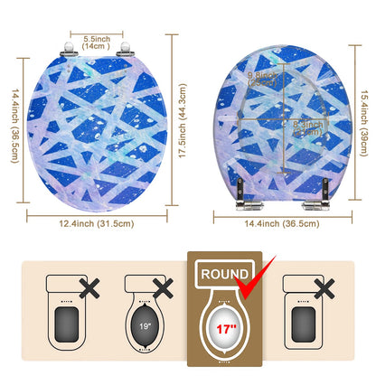 Gavin Scott Round Toilet Seat w/Matching Soft-close Lid (O-Shape)